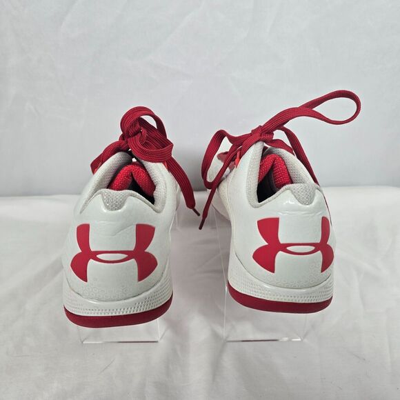 Under Armour Athletic Shoe Men's Size 12.5 White Red # 1238492-103 Micro G - Picture 13 of 15